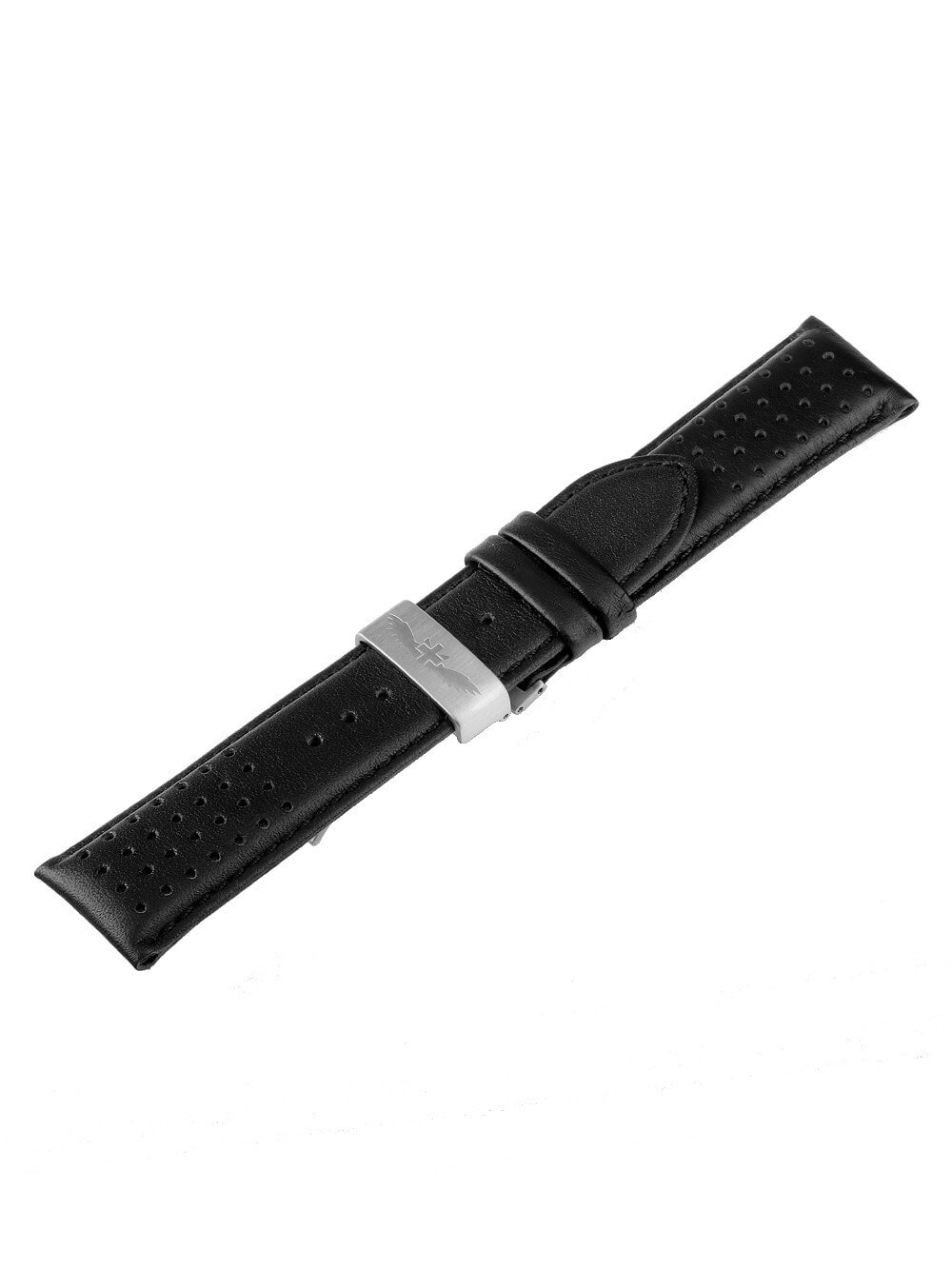 Ремешок или браслет для часов Watch strap Universal Replacement Strap [24 mm] black + silver Ref. 23833