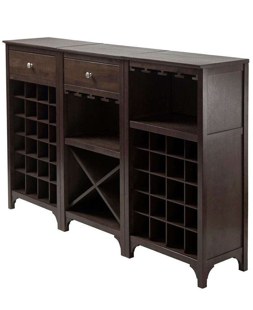 Ancona 3-Piece Modular Wine Cabinet Set