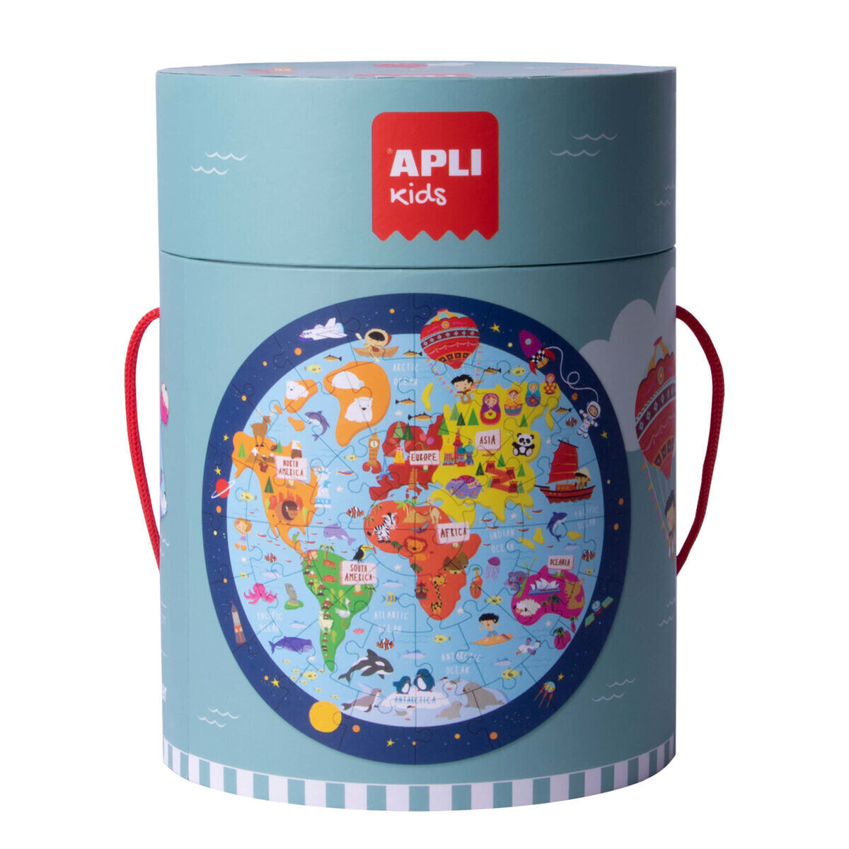 Головоломка Apli World Map Круговой 48 Предметы 50 cm