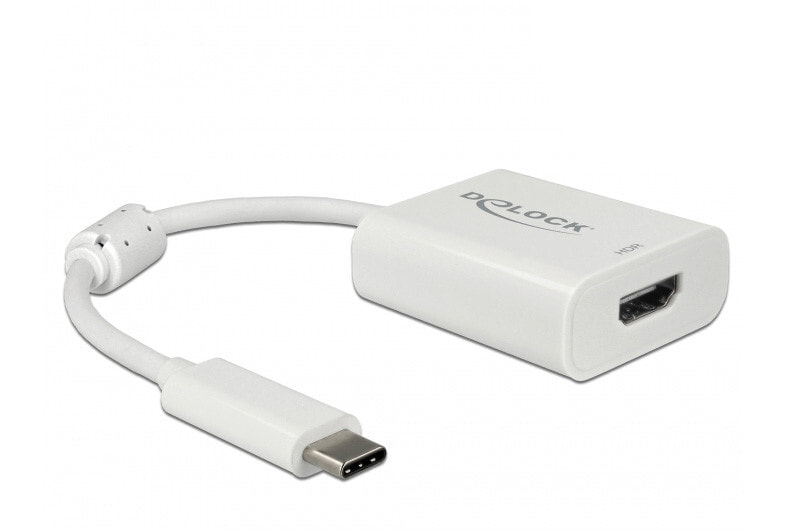 DeLOCK 63937 видео кабель адаптер 0,1 m USB Type-C HDMI Белый
