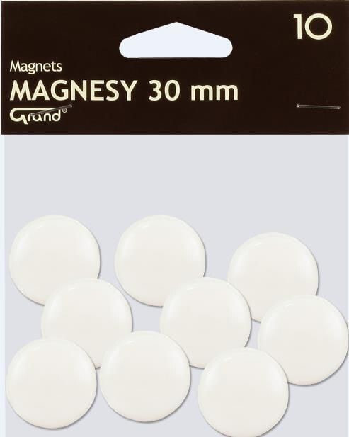 Grand Magnet 30mm white 10pcs GRAND - 190313
