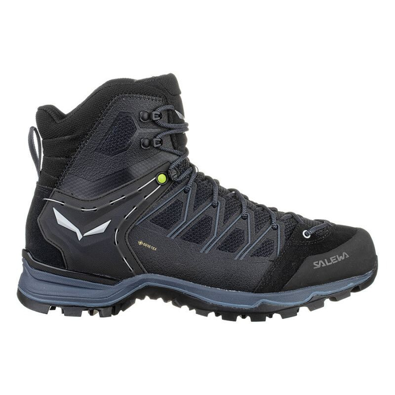 Мужские кроссовки спортивные треккинговые черные текстильные высокие демисезонные Salewa Ms Mtn Trainer Lite Mid GTX M 61359-0971 trekking shoes