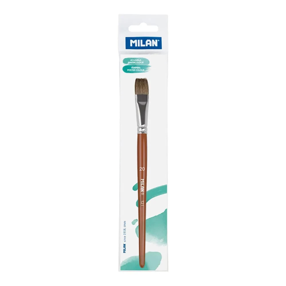 MILAN PolybaGr Flat School Paintbrush Series 121 No. 20