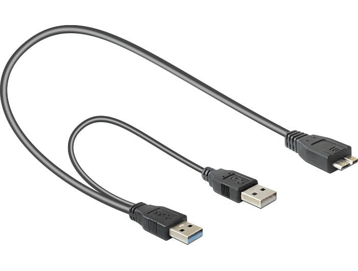 DeLOCK 82909 USB кабель 0,2 m 3.2 Gen 1 (3.1 Gen 1) USB A Micro-USB B Серый