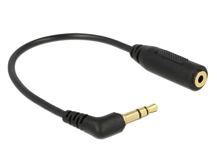 DeLOCK 0.17m 2.5mm/3.5mm аудио кабель 0,17 m 3,5 мм 2,5мм Черный 65675