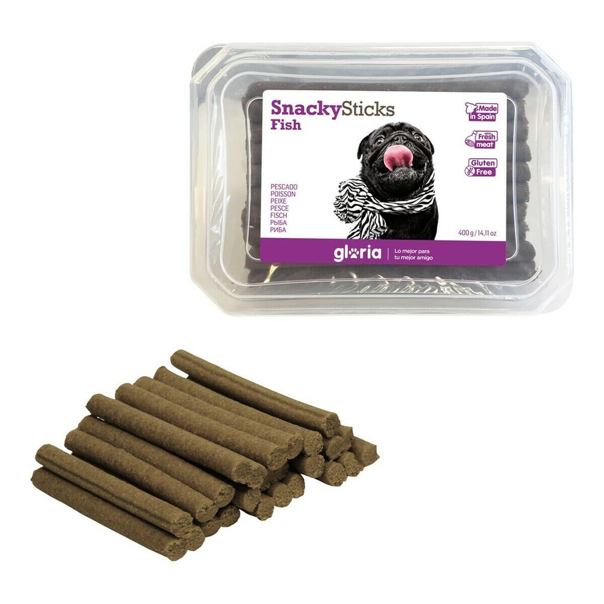 Закуска для собак Gloria Snackys Sticks Рыба Батончики (350 g)