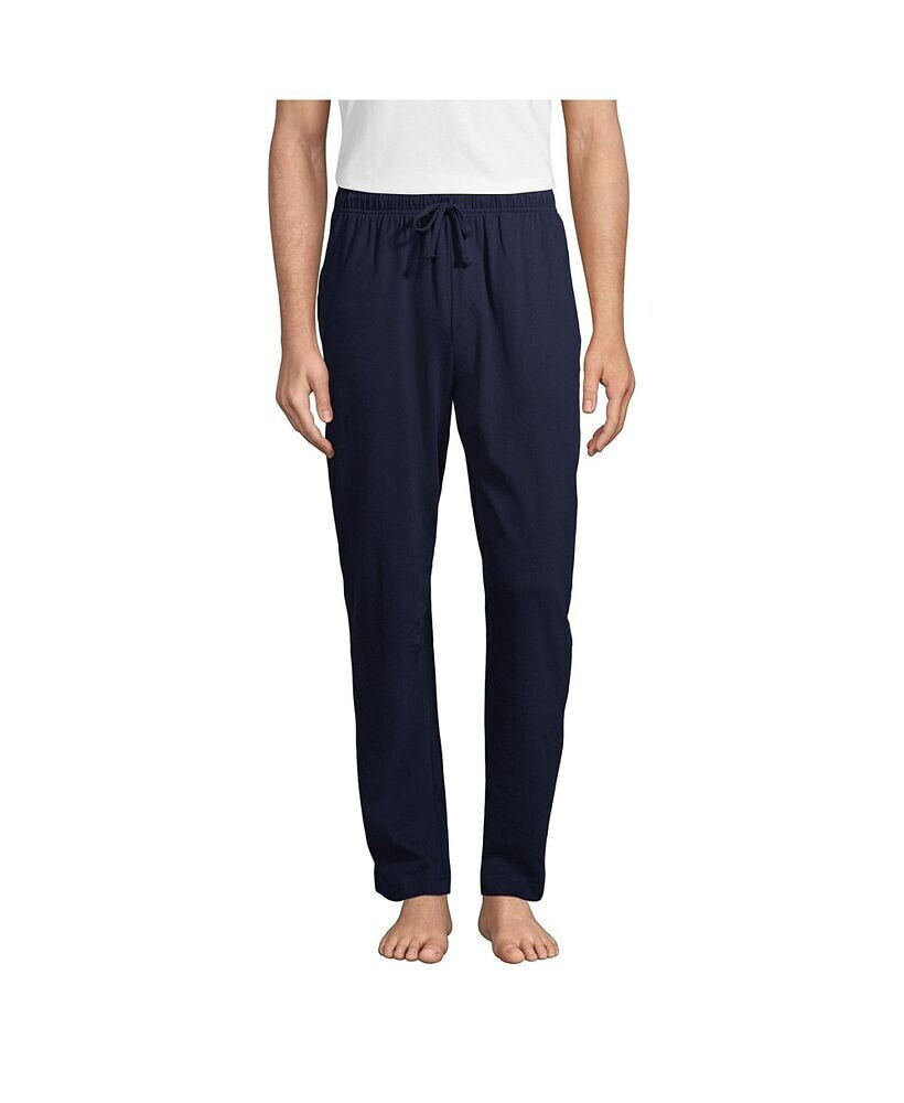 Lands' End men's Tall Knit Jersey Sleep Pants