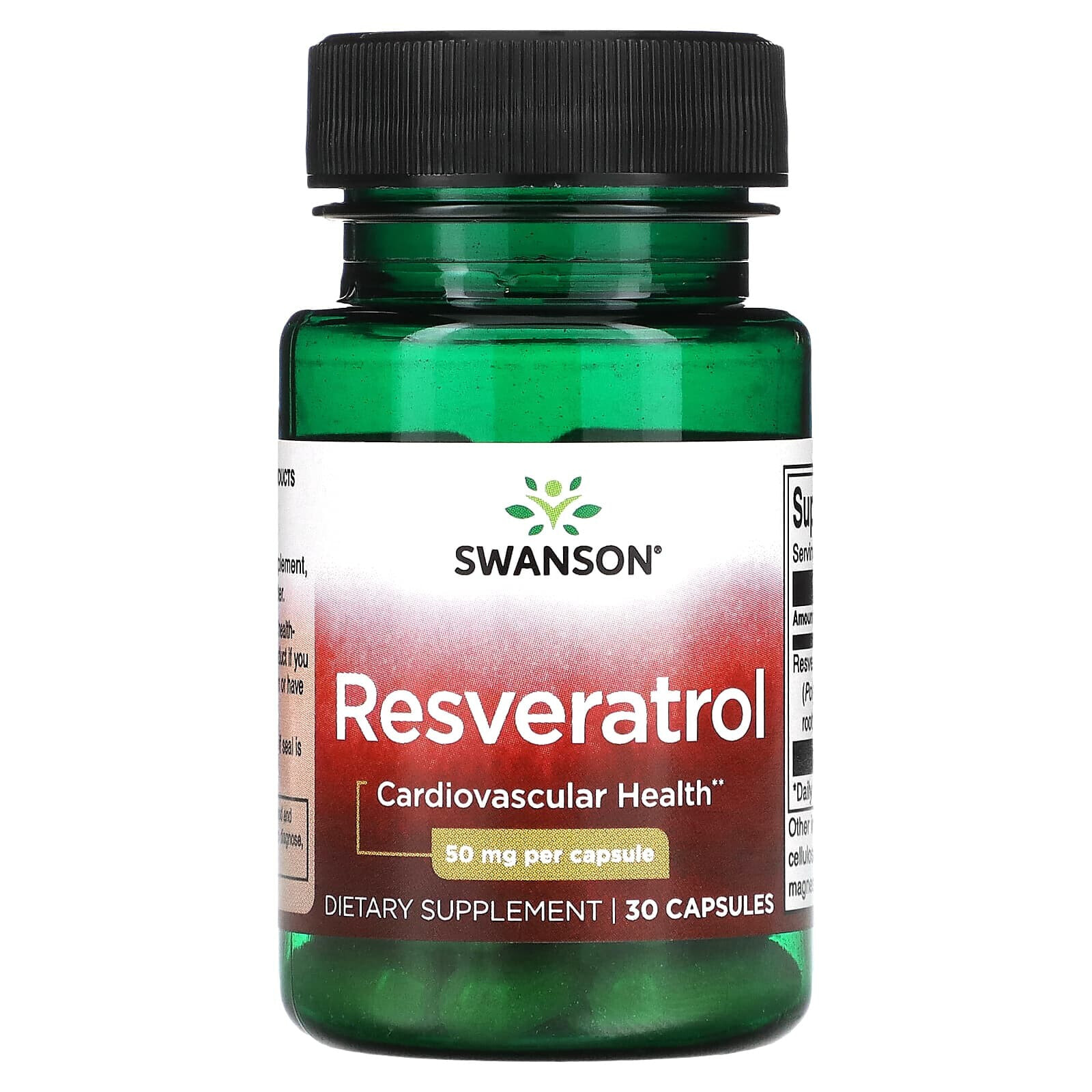 Resveratrol, 100 mg, 30 Capsules