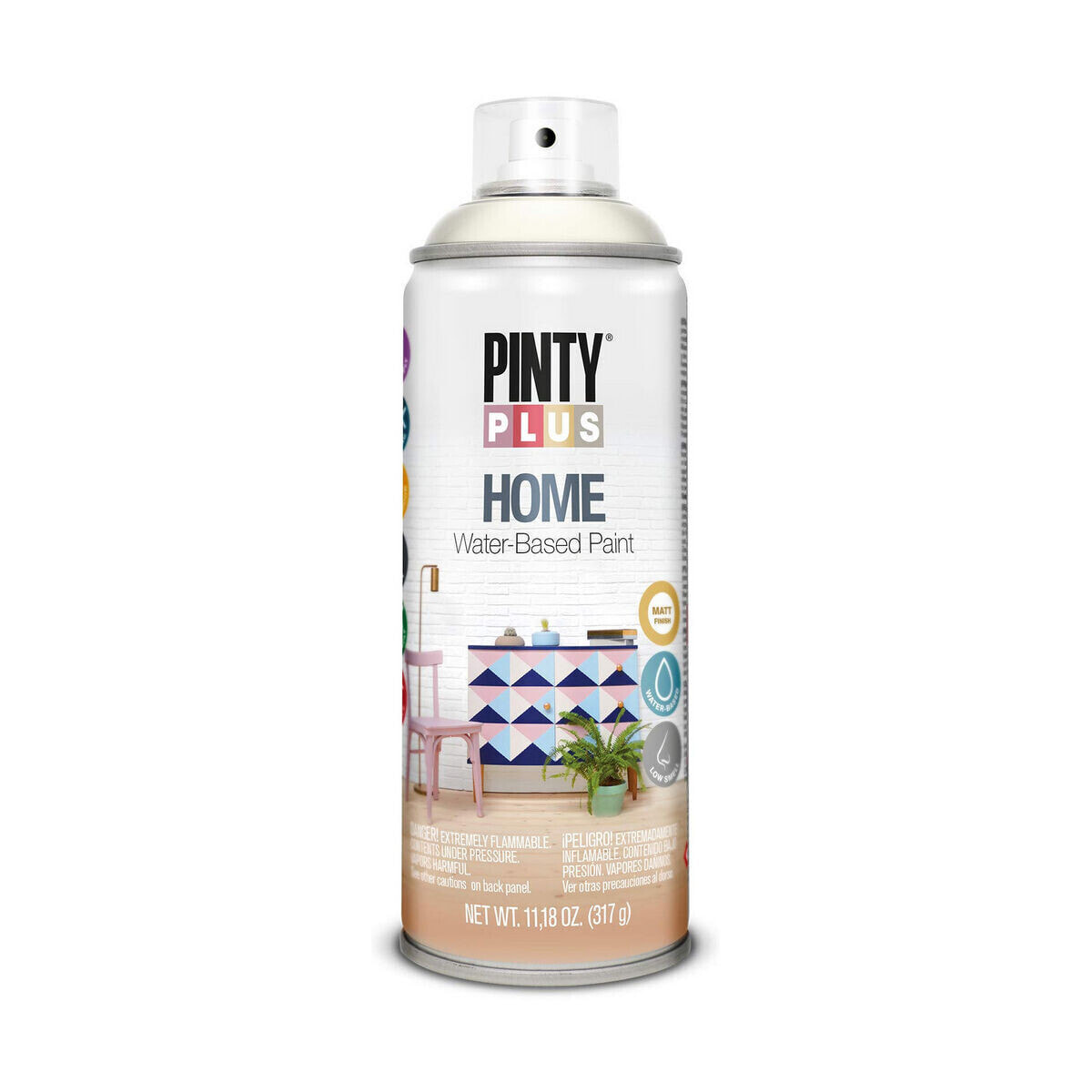 Аэрозольная краска Pintyplus Home HM112 400 ml White Milk
