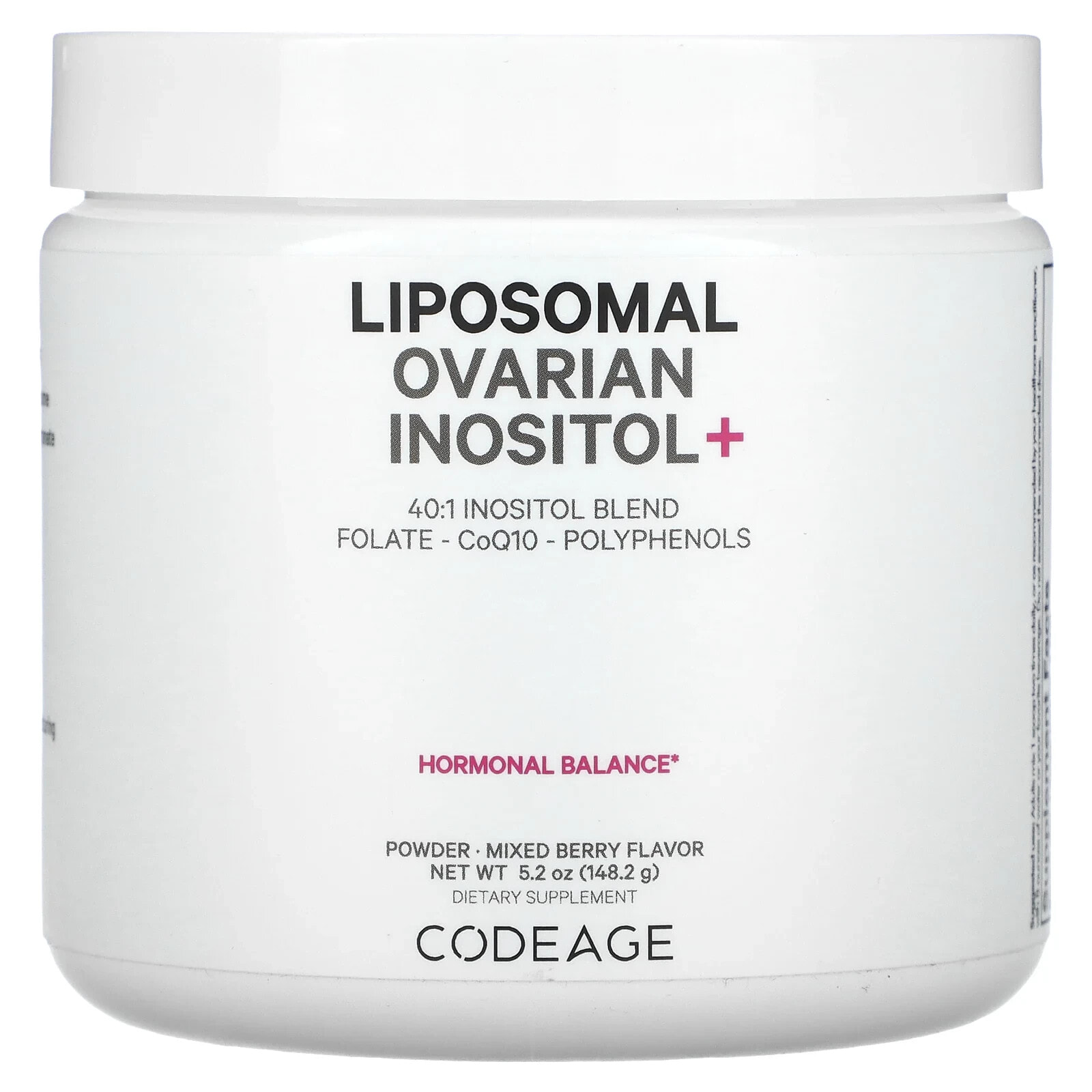 Liposomal Ovarian Inositol+, Mixed Berry, 5.2 oz (148.2 g)