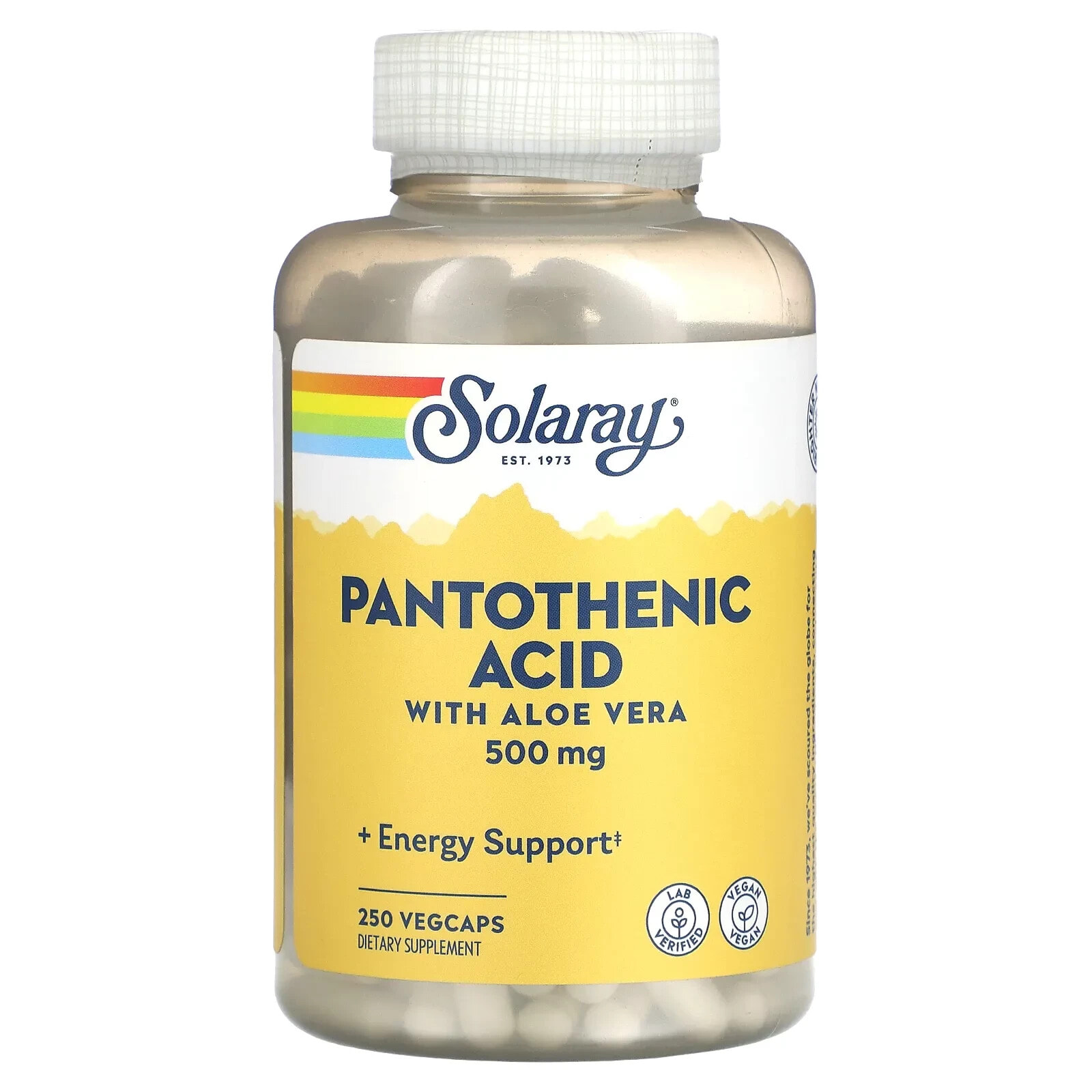 Pantothenic Acid, 500 mg, 100 VegCaps