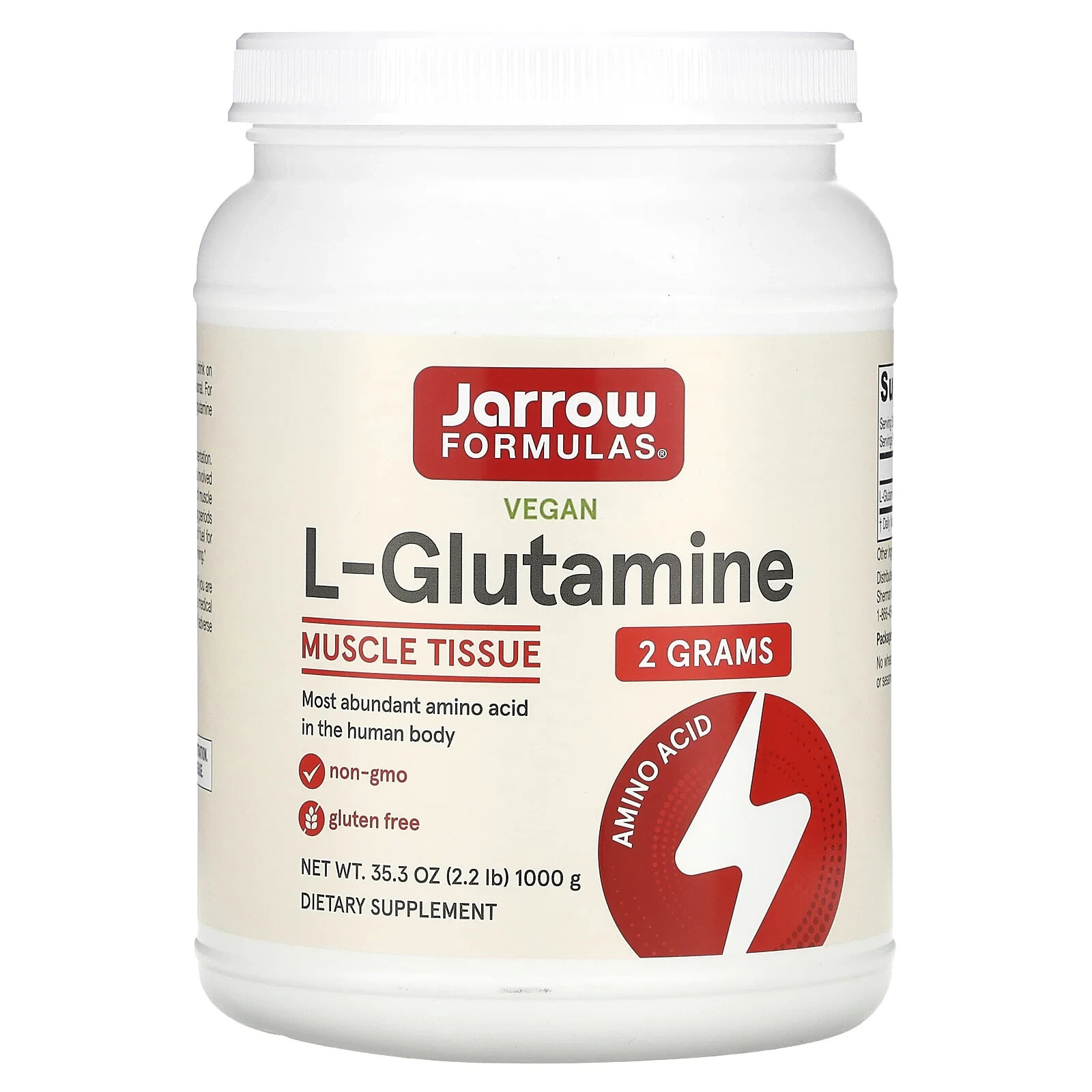 Jarrow Formulas, L-Glutamine Powder, 35.3 oz (1000 g)