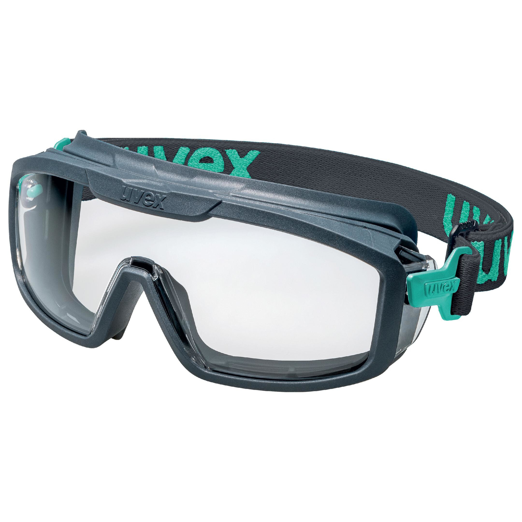UVEX Arbeitsschutz i-guard+ - Safety goggles - Any gender - Black - Blue - Transparent - Polycarbonate (PC) - Polycarbonate