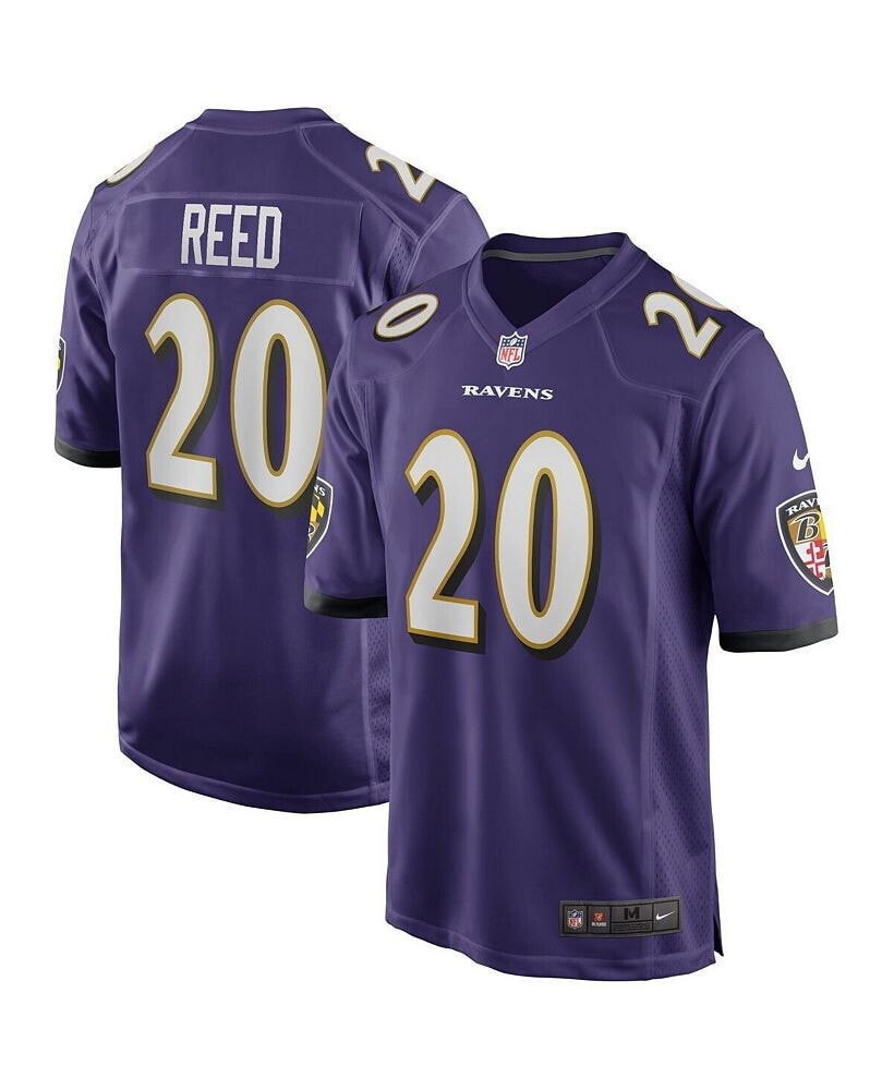Nike men's Ed Reed Purple Baltimore Ravens Game Retired Player Jersey