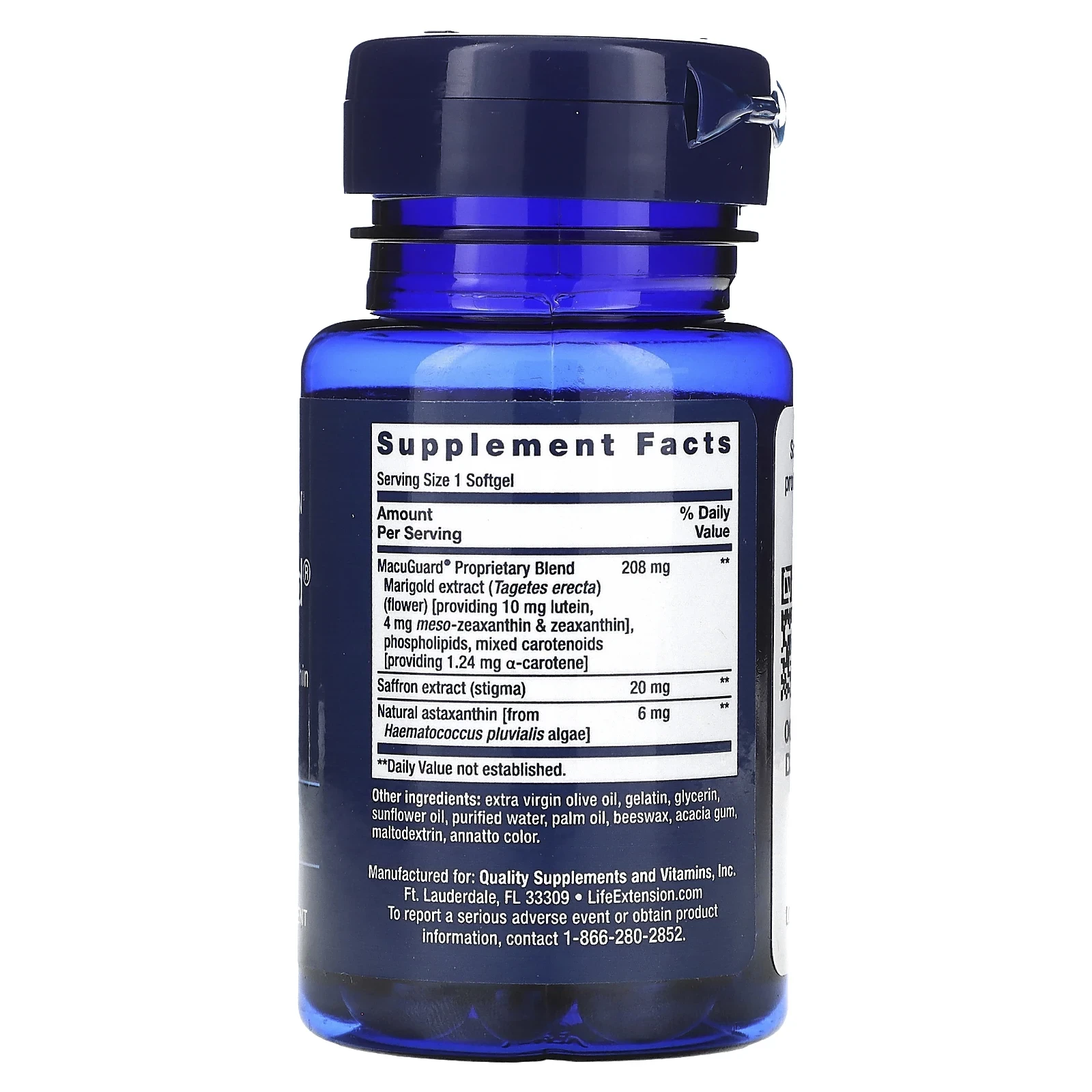 MacuGuard, Ocular Support with Saffron & Astaxanthin, 60 Softgels