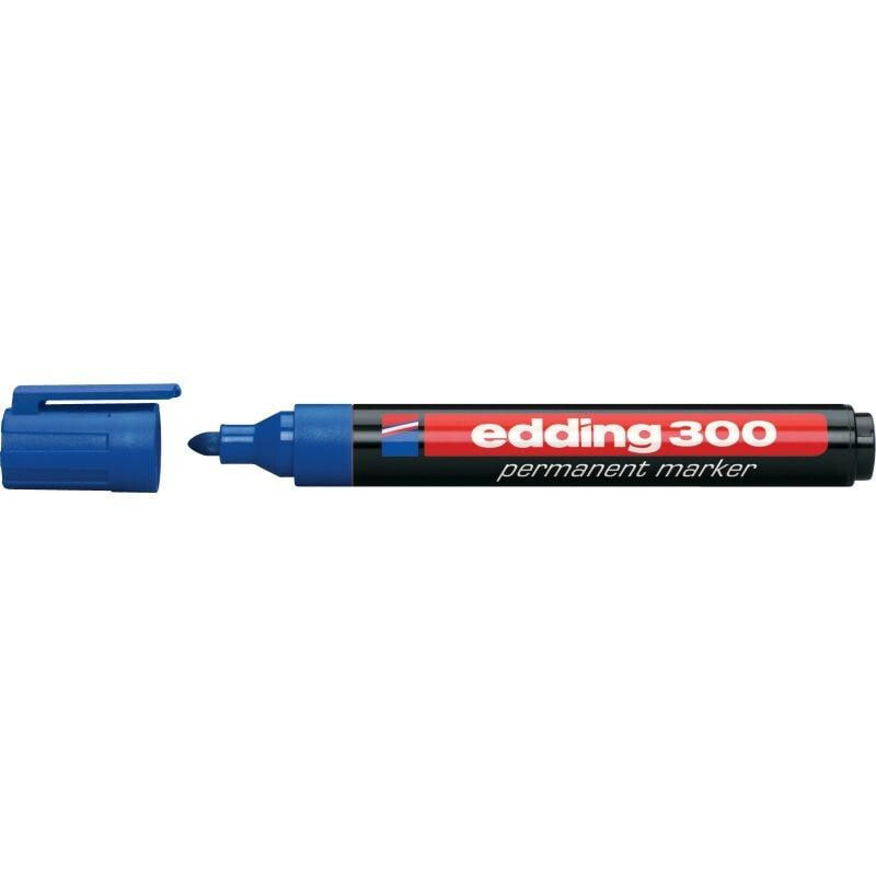 Edding 300 перманентная маркер Синий 10 шт 4-300003