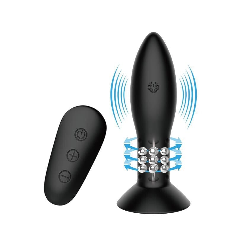 Mr. Play butt Plug with Vibration and Rotation Remote Control