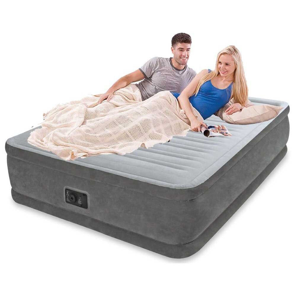 надувная кровать для сна с насосом двуспальный