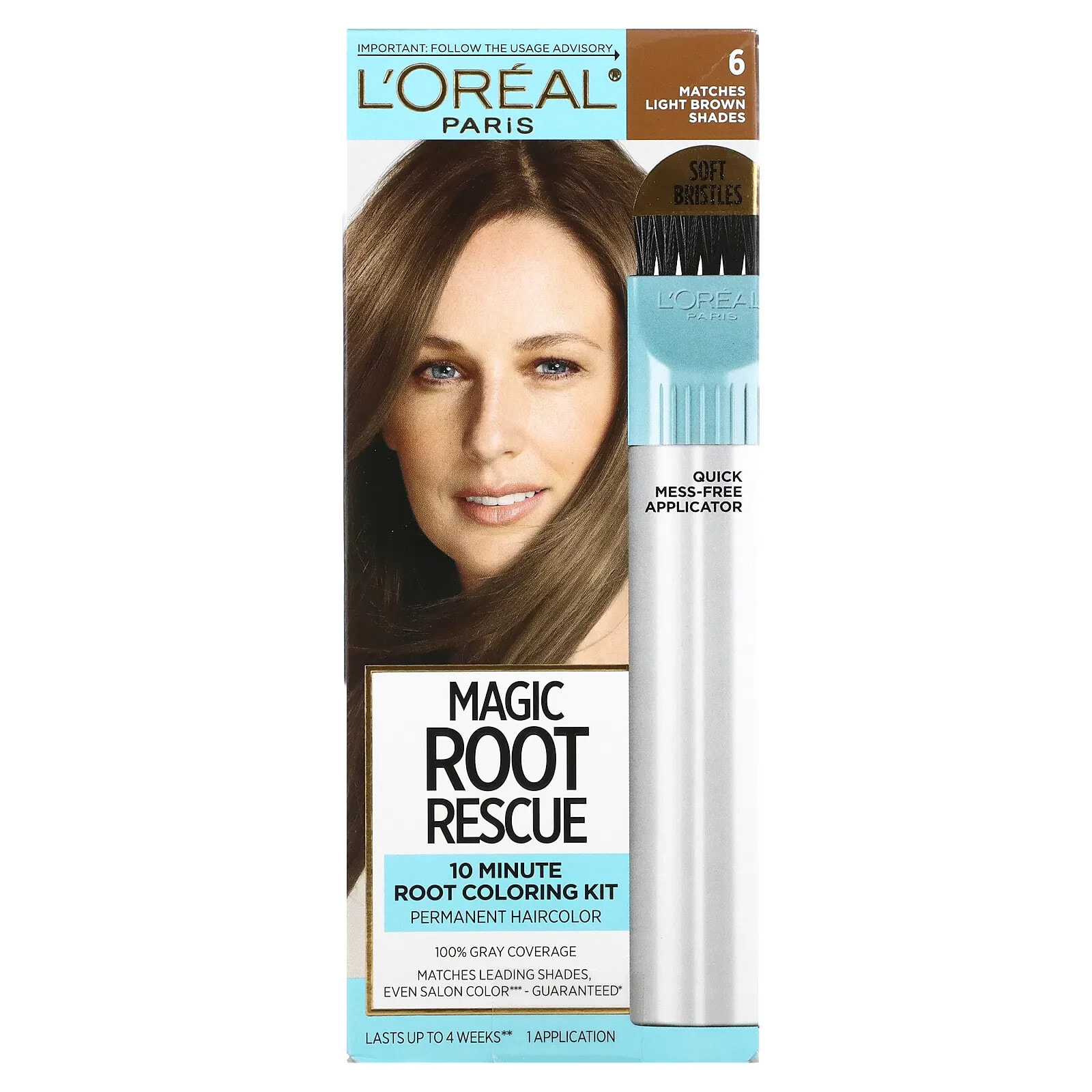 Magic Root Rescue, 10 Minute Root Coloring Kit, 8 Medium Blonde, 1 Application