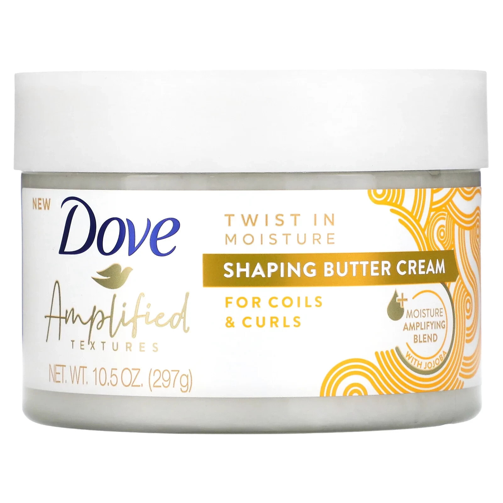 Dove Amplified Textures Shaping Butter Cream Масляной увлажняющий крем для кудрявых волос 297 мл
