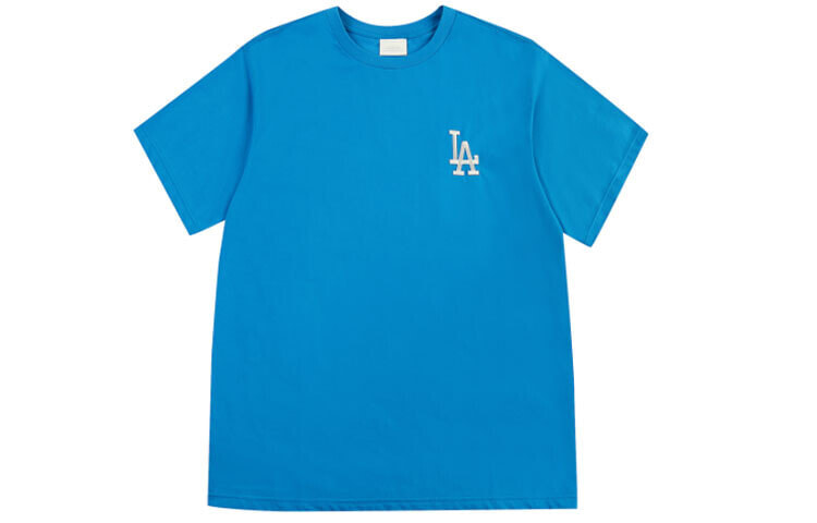 MLB 洛杉矶道奇队la直筒T恤 男女同款 蓝色 / Футболка MLB Trendy Clothing 31TSP5031-07U LaT