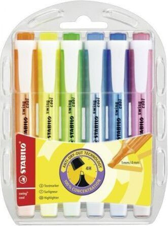 Stabilo Highlighter Swing Cool case 6 colors (165439)