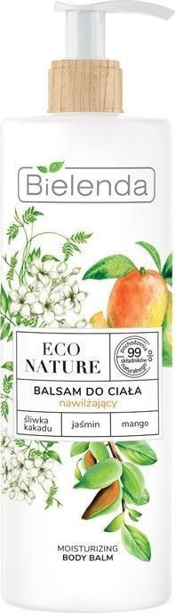 Bielenda Eco Nature Moisturizing Body Balm  Увлажняющее масло для тела с экстрактом сливы какаду, манго и жасмином 400 мл