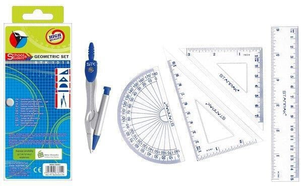 Starpak Compass metal + geometric set STK-1019 case (262681)