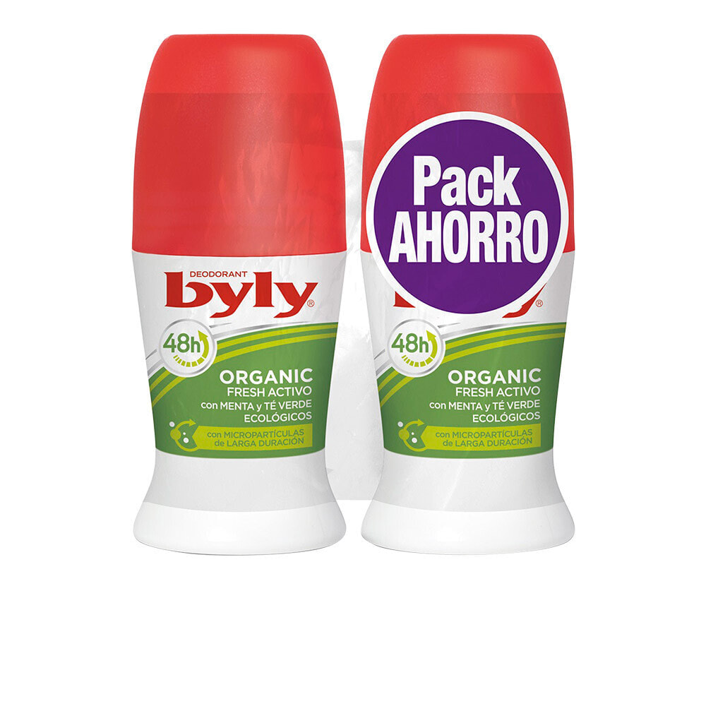 Byly Organic Extra Fresh Roll-on Deodorant Освежающий шариковый дезодорант 2 x 50 мл