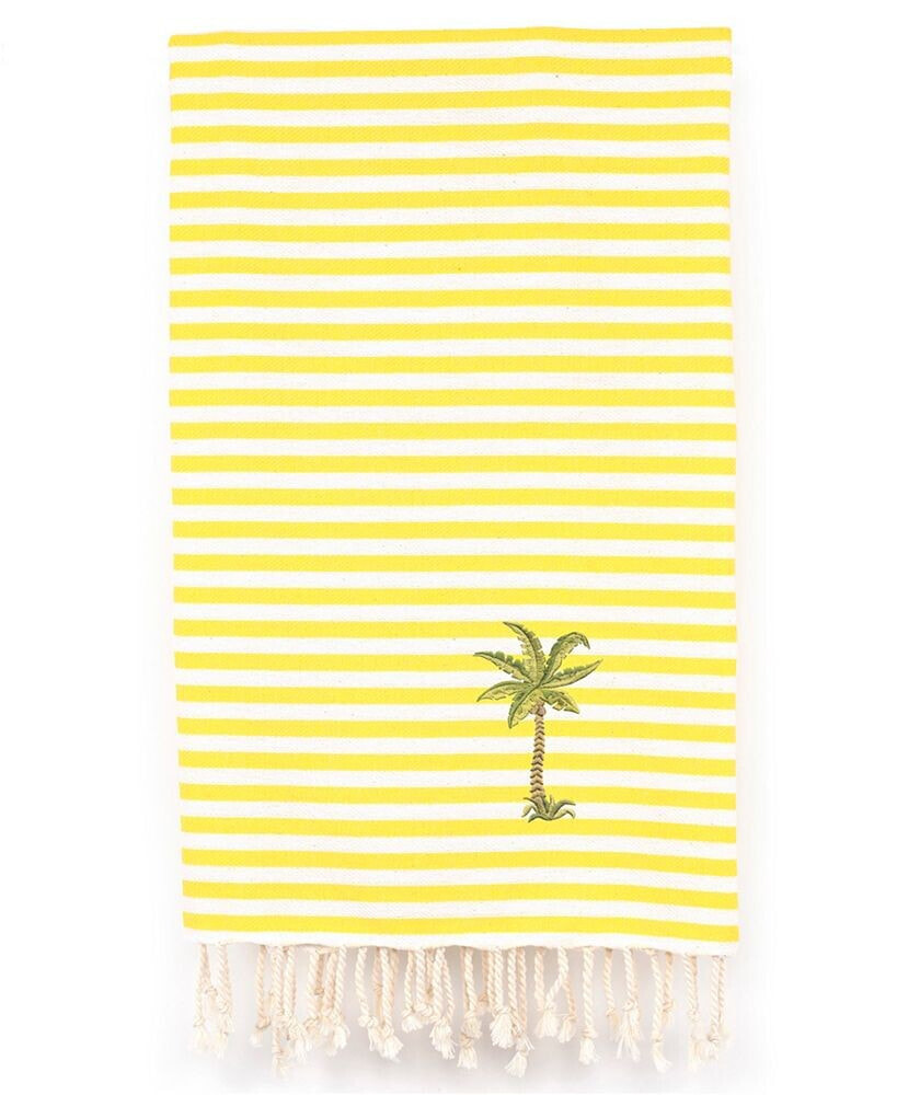 Linum Home fun in the Sun Breezy Palm Tree Pestemal Beach Towel