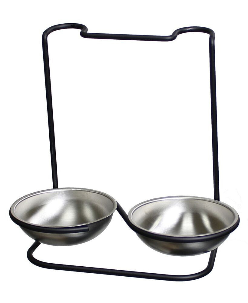 Metalla Stainless Steel Double Spoon Rest