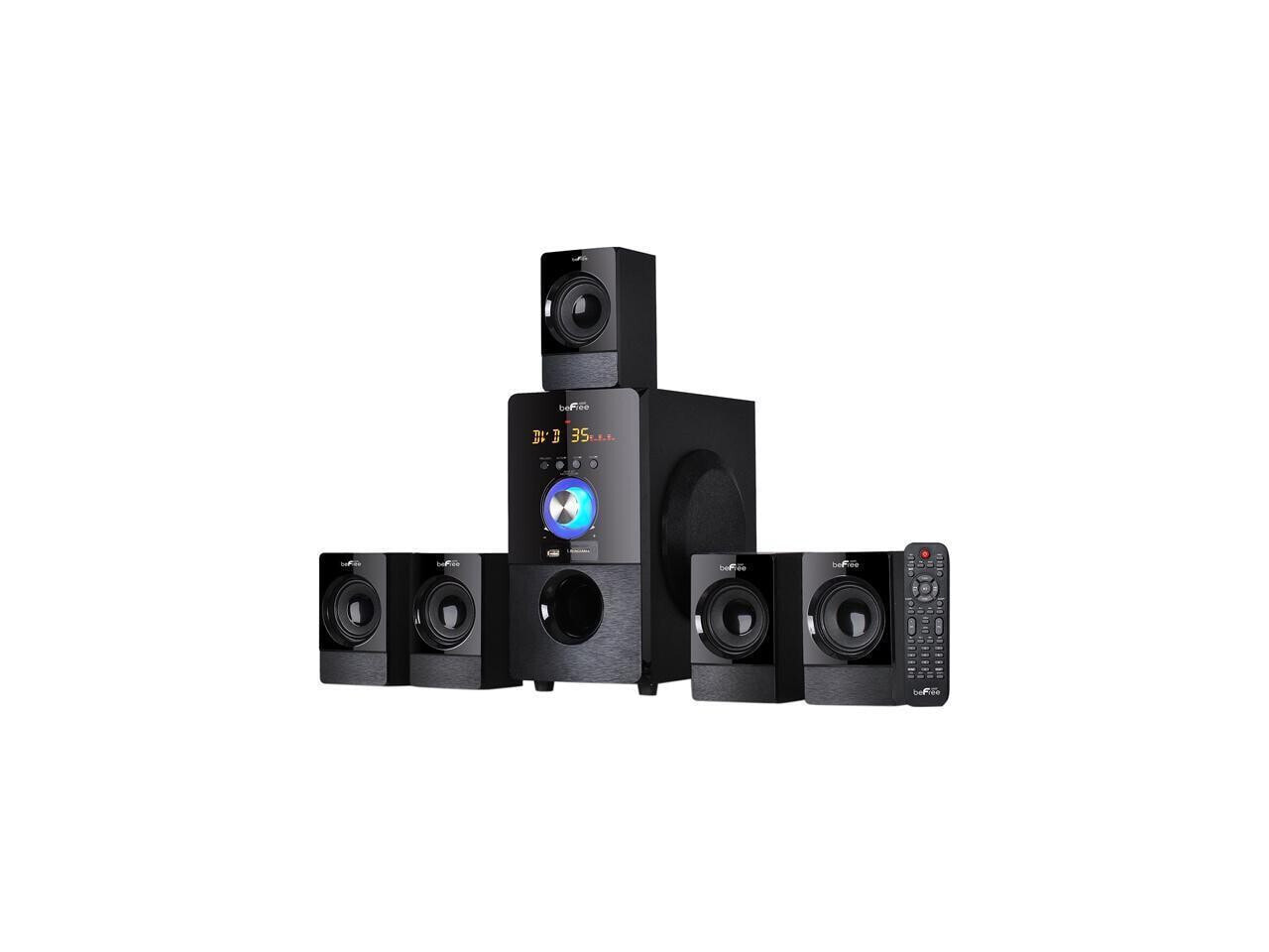 BeFree BFS-440 5.1 Premium Surround Sound Bluetooth Speaker System