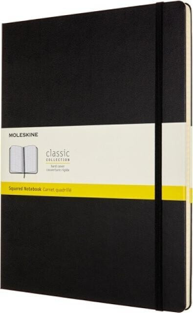 Moleskine Notes MOLESKINE Classic XXL (21,6x27,9 cm) w kratkę, twarda oprawa, 192 strony, czarny