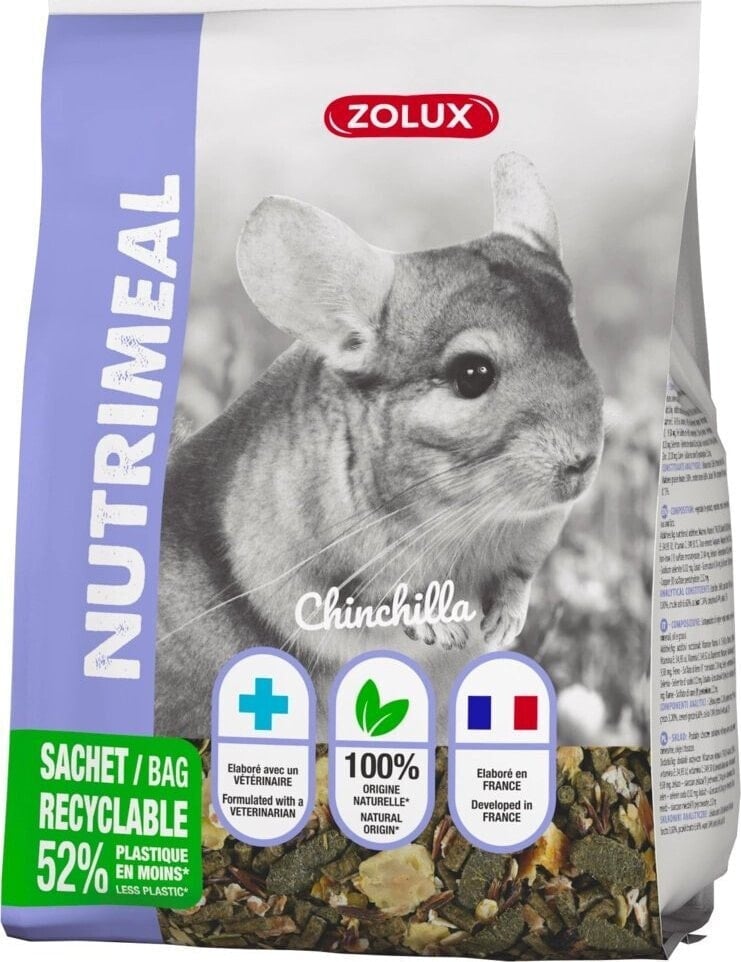 Zolux ZOLUX Mieszanka NUTRIMEAL 3 dla szynszyli 800 g