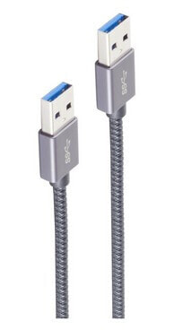Basic-S - 2 m - USB A - USB A - USB 3.2 Gen 2 (3.1 Gen 2) - 10000 Mbit/s - Grey