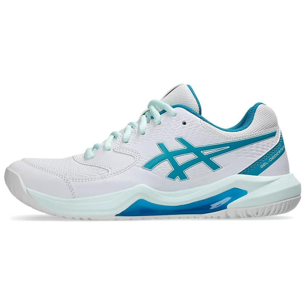 Asics Gel-Dedicate 8 Tennis Shoes Women's Low-Top White/Blue