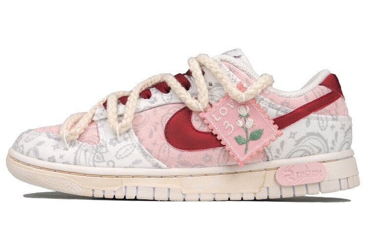 定制球鞋】 Nike Dunk Low ESS 蔷薇甜心 腰果花 甜酷风 低帮 板鞋 女款