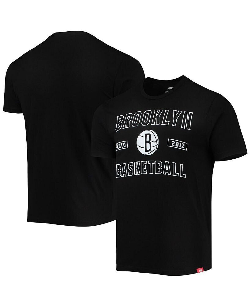 Men's Black Brooklyn Nets Tri-Blend T-shirt