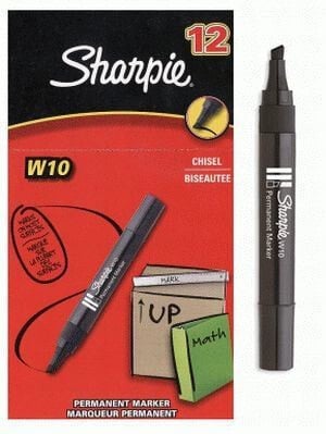 Перманентный маркер Sharpie, усеченный кончик черный