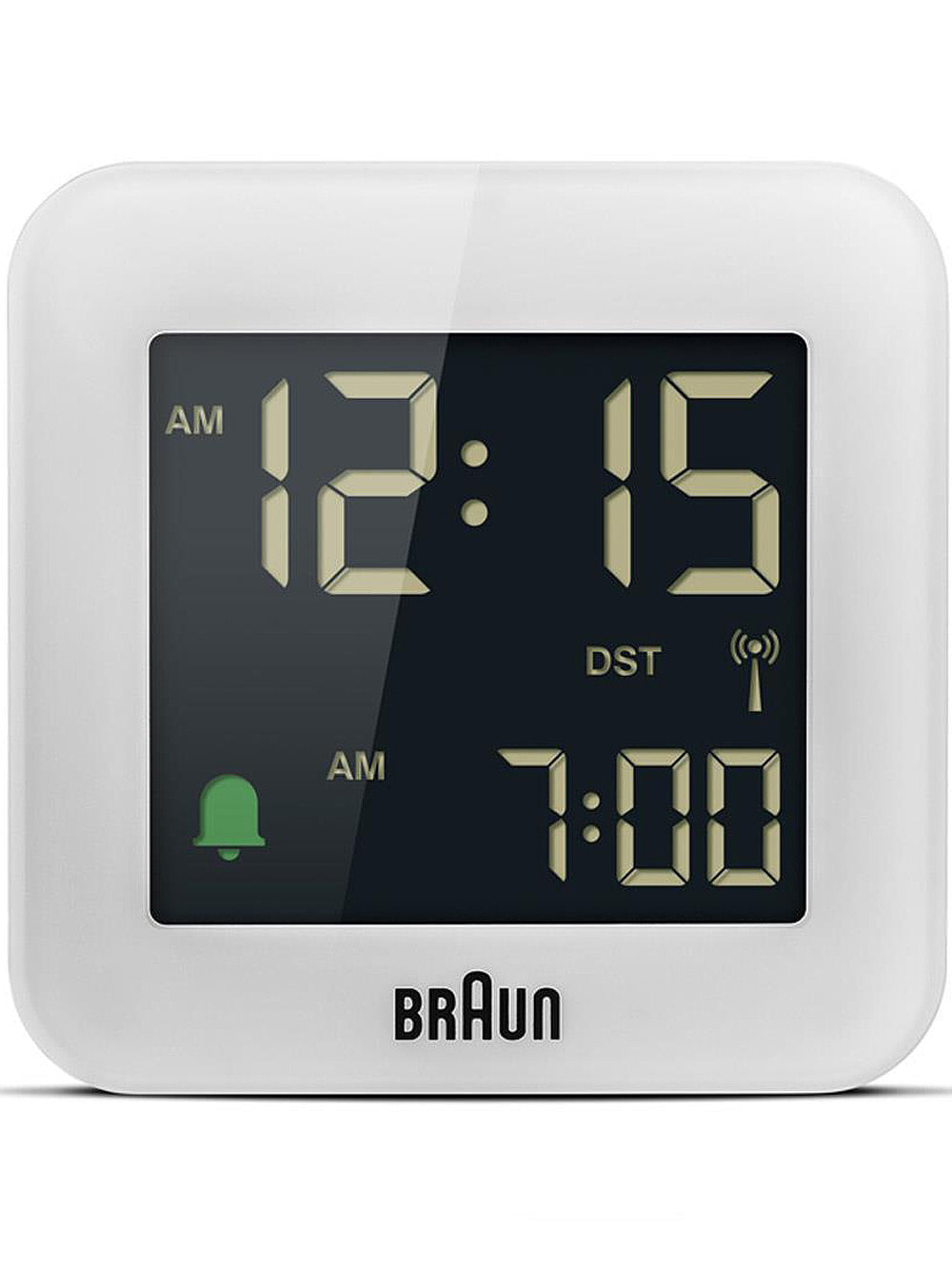 Braun BC08 Цифровой будильник Белый BC08W-DCF