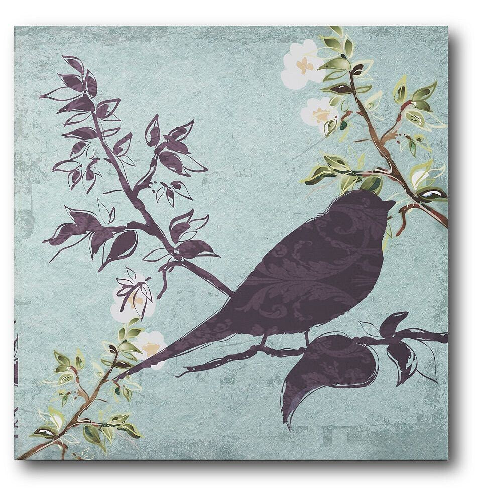 Courtside Market floral bird triptych Gallery-Wrapped Canvas Wall Art - 16