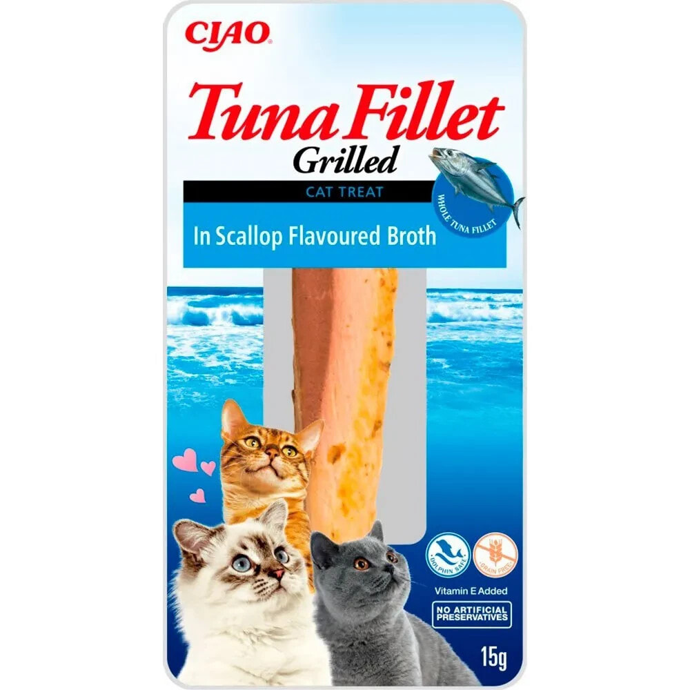 INABA Grilled Tuna In Scallop Flavoured Broth 15g Cat Snack