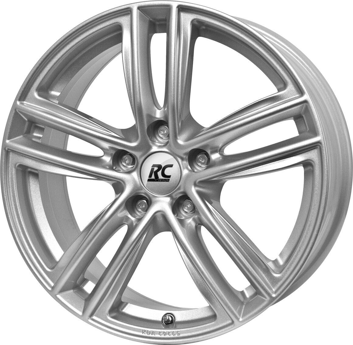 Колесный диск литой RC-Design RC27 kristallsilber lackiert 7x19 ET40 - LK5/114.3 ML66.1