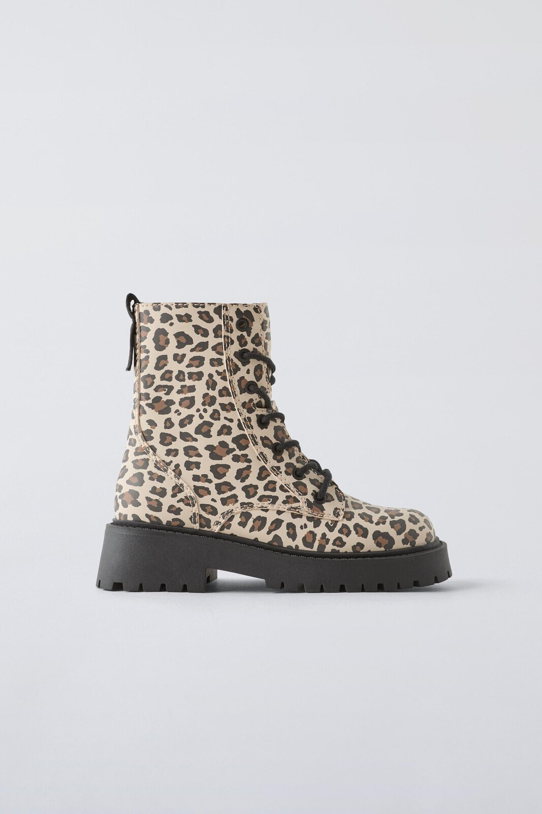 Animal print ankle boots