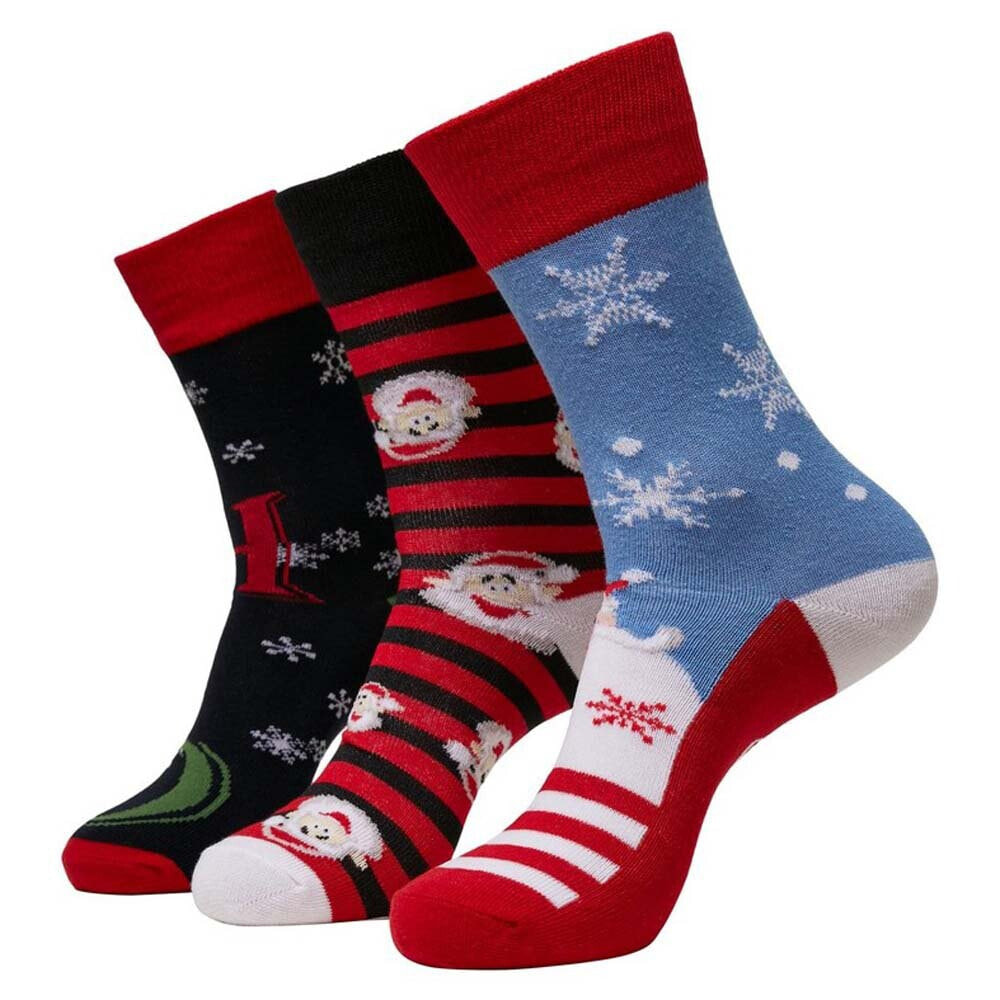 URBAN CLASSICS Santa Ho Christmas Socks 3 Pairs