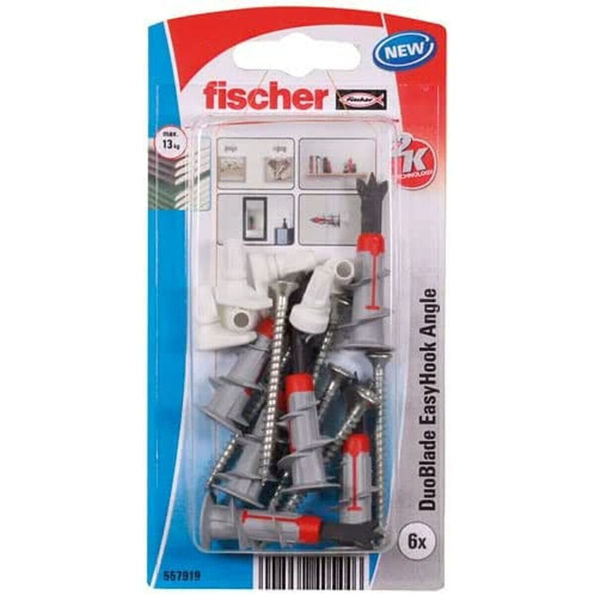 Angle nails Fischer duoblade easyhook 6 Units
