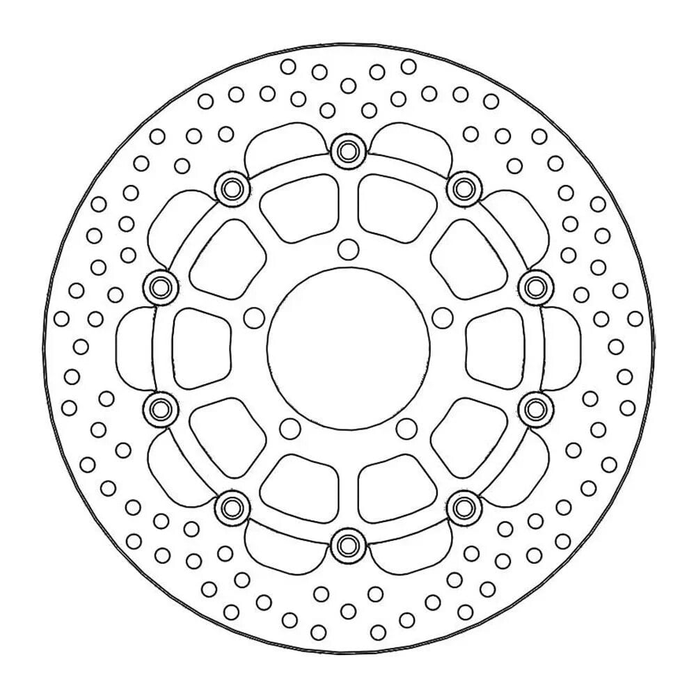 MOTO-MASTER Round Triumph 112174 Left&Right Front Brake Disc