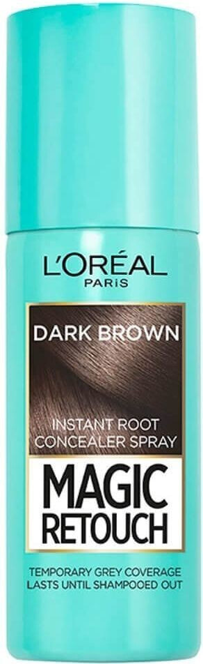 L'Oreal Paris Magic Retouch Instant Root Concealer Spray Dark Brown Спрей-корректор для отросших корней, оттенок темный каштановый   75 мл