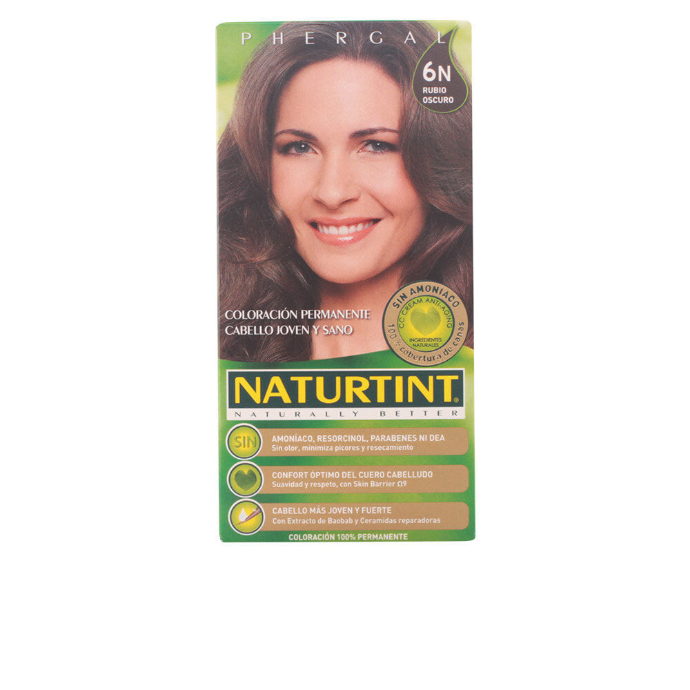 Naturtint Permanent Hair Color No. 6N Dark Blonde Восстанавливающая перманентная краска для волос без аммиака, оттенок темно-русый