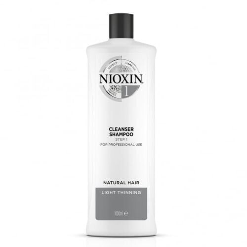 Cleansing shampoo for fine natural hair thinning slightly System 1 (Shampoo Cleanser System 1 )